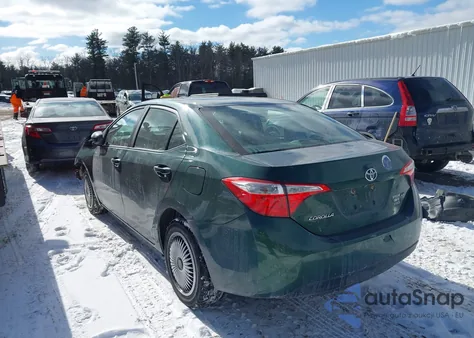 2015 Toyota Corolla Le z USA, uszkodzony, nr VIN 2T1BURHEXFC376236